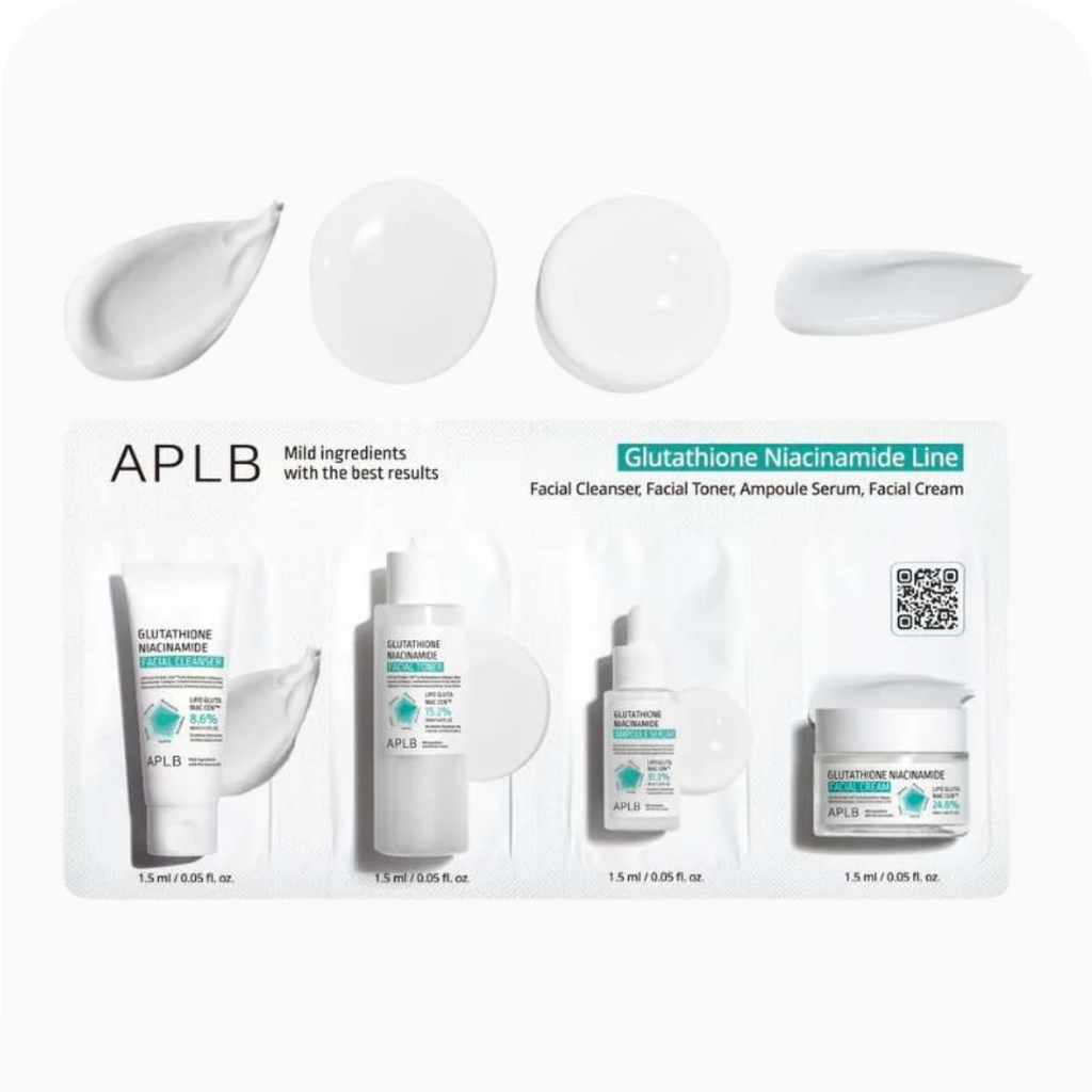 APLB Glutathione Niacinamide Skin 4 Types Sachet Set