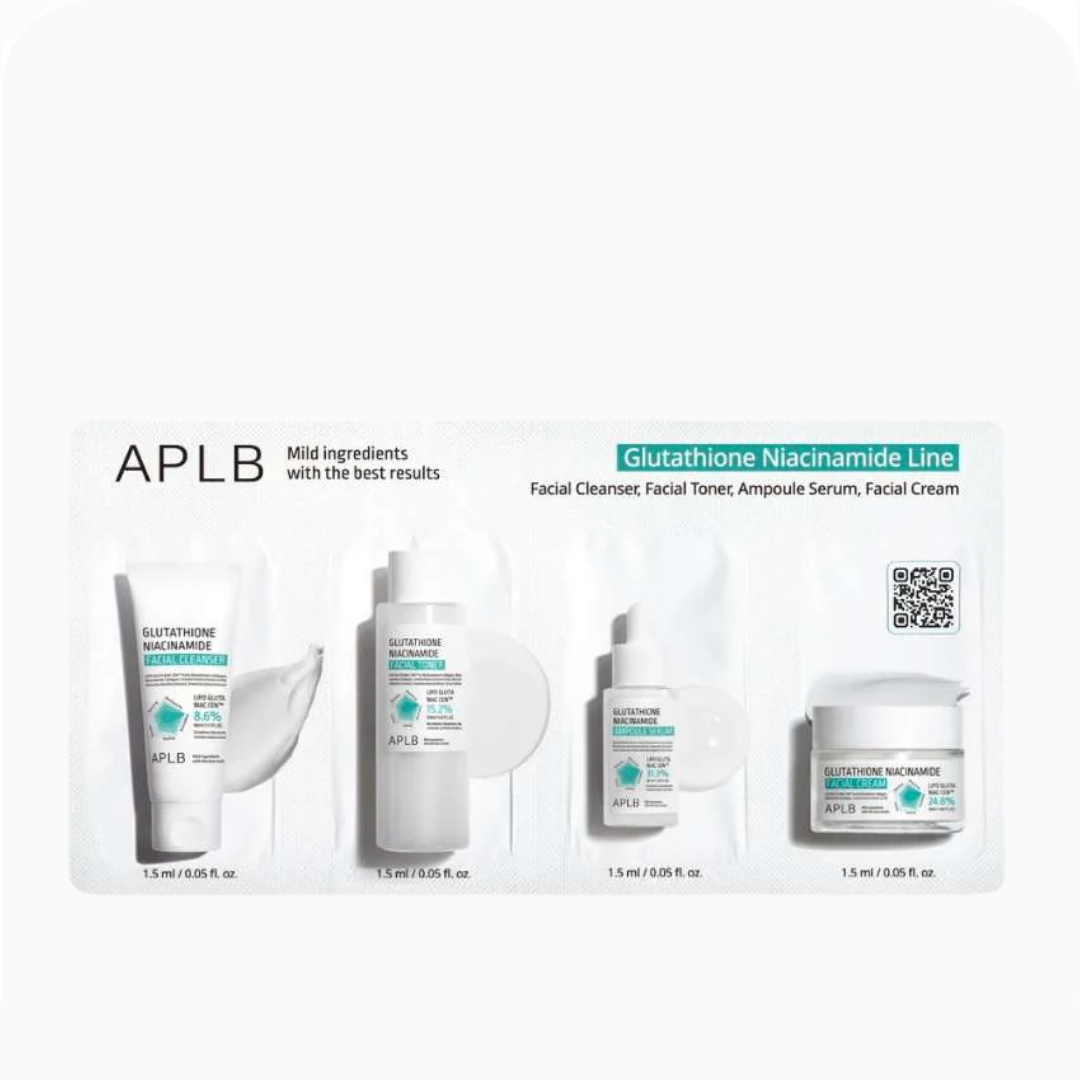 APLB Glutathione Niacinamide Skin 4 Types Sachet Set
